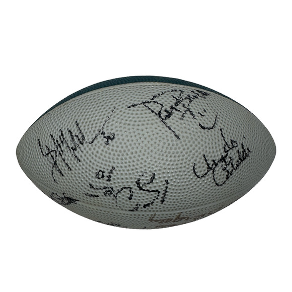 Philadelphia Eagles Autographed Signed Football Bill Bergey Sean Landeta & More - Picture 3 of 10